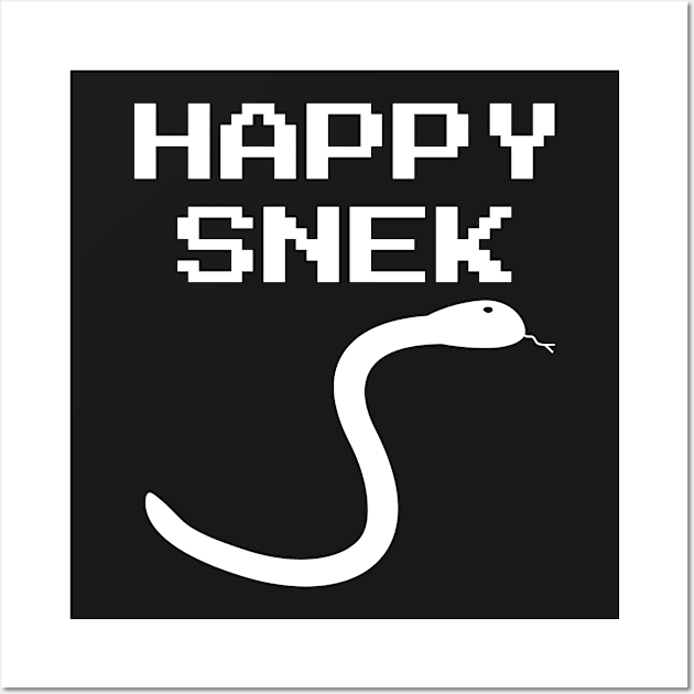 Happy Snek Wall Art by emojiawesome